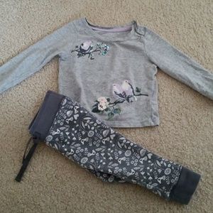 12 Month baby girl Bird outfit